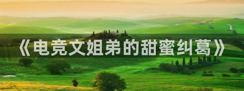 一竞技平台怎么样：《电竞文姐弟的甜蜜纠葛》