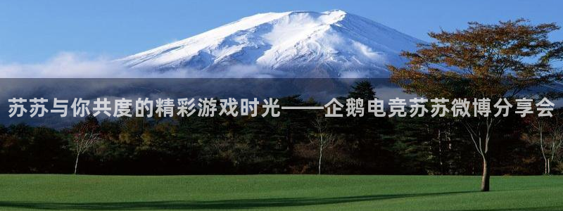 一竞技平台怎么样：苏苏与你共度的精彩游戏时光——企鹅电竞苏苏微博分享会